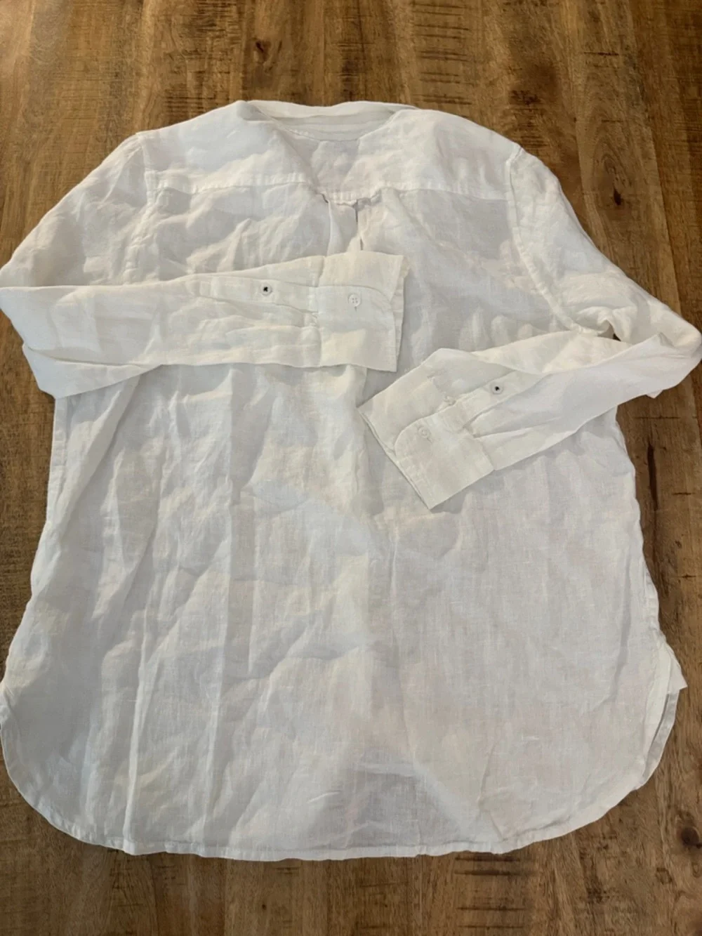 BAIRD MC NUTT IRISH LINEN FOR J. Crew White Irish Linen Shirt Classic Fit NWT